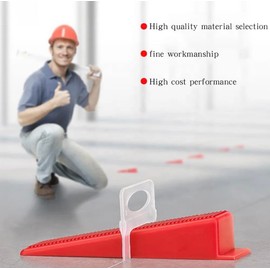 Generic Tile Leveling System Tiles Leveler Spacers - Lippage free tile and stone installation for PRO and DIY - 2000-Piece Leveling Spacer Clips (1/32 Inch), White