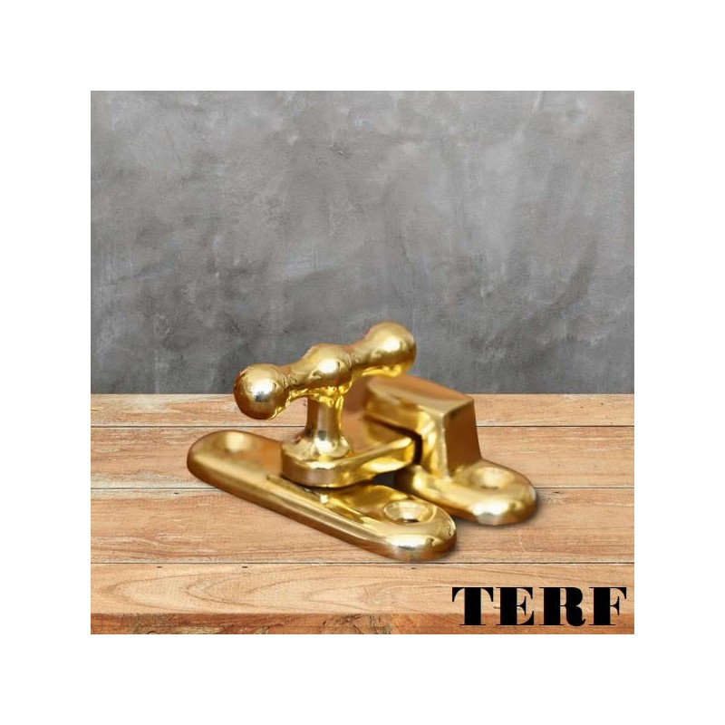 TERF® Showcase Type Catch Polished Brass 40mm Door Turn Catches