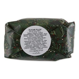 Via Mercato Mini Knit Stocking Handwrapped Gift Soap, 100 Gram, Sugar Plum Red