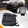 NLQR Front Driver Bottom Replacement Perforated Seat Cover Charcoal Black
