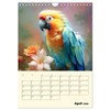 Bunte Vögel. Bezaubernde Papageien-Aquarelle (Wandkalender 2026 DIN A4 hoch), CALVENDO
