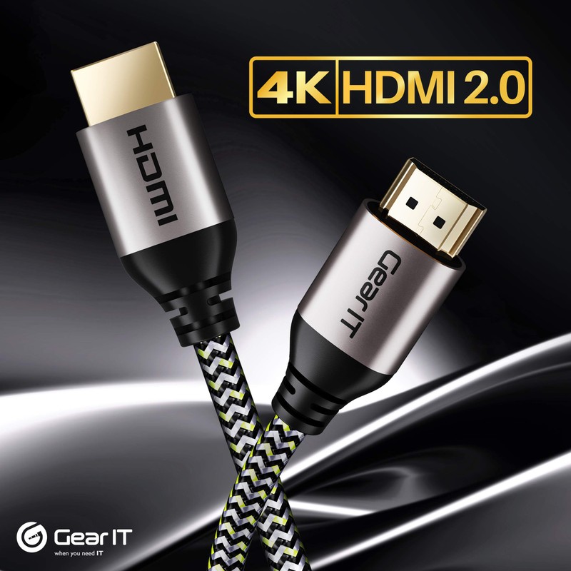 GearIT HDMI Cable (1-Pack / 25ft / 7.6m) High-Speed HDMI