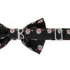 cravateSlim Christmas Bow Tie Black Santa Claus, black