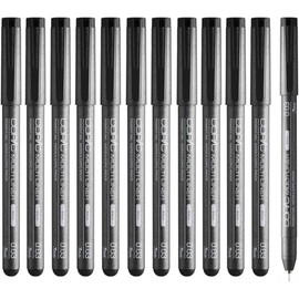 Too Copic Multi-Liner, Black, 0.001 inches (0.03 mm), Bulk Purchase Set of 12