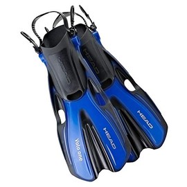 HEAD Mares Volo One Adjustable Snorkeling Fins, Blue, Medium/Large