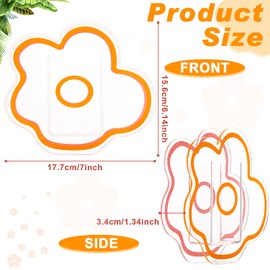 Acrylic Cloud Shape Flower Vase Make Up Brush Pen Holder Decorative Modern Contemporary Design Vase for Home Office Flowers Decor Supplies (Pink, Orange)