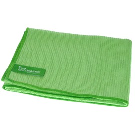 JEMAKO Set of 2 Green - Dry Cloth 45 x 60 cm - Professional Cloth 40 x 45 cm - Wet & Dry Set Including Sinland Fine Mesh Laundry Net