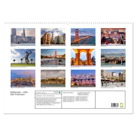 Kalifornien - USA - San Francisco (Wandkalender 2026 DIN A2 quer), CALVENDO Monatskalender: Die vielleicht schönste Stadt Nordamerikas in einem Kalender von Peter Schickert (CALVENDO Orte)