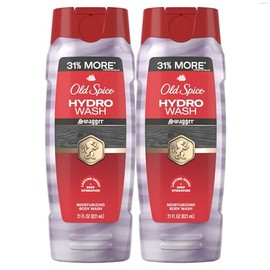 Old Spice Body Wash for Men Moisturizing Hydro Wash, Swagger Scent, 21 oz, Two Pack