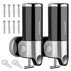 Dispensador De Jabón, 2pcs 500ML Dispensador de Jabón Pared Líquido de para Baño, Cocina, Fregadero Doméstico, Dispensadores Integrados en la Cubierta