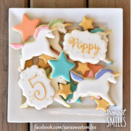 Unbranded Unicorn Cookie Cutter 4.75" Metal Birthday Party Sandwiches