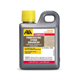 FILA Surface Care Solutions, STONEPLUS, Stone Sealer Outdoor Color Enhancer, Impregnator Sealer, Granite Sealer Ideal for Natural Stone: Travertine, Slate etc. Floor Sealer with Matte Finish, 1Pt
