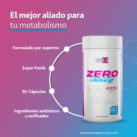 Suplemento Lipo Blue Zero Celulitis Cápsulas Gotu Kola 950mg