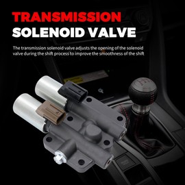 HiSport 28250-P6H-024 Transmission Dual Linear Shift Solenoid with Gasket Compatible with Honda Accord 1998-2002 4 Cyl, Odyssey 1998-2006, Pilot 2003-2007, Prelude 1997-2001, Acura CL TL MDX