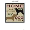 Unbranded Home is where my dog is crochet blanket pattern,50x60"