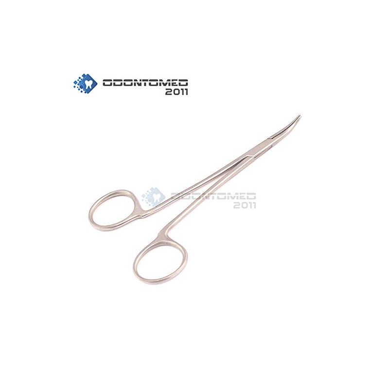 OdontoMed2011 Curved Non-Locking Hemostat Hair-Puller Forceps