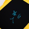 LCD Writing Tablet Christmas Hat Cartoon Owl Shape Children Yellow