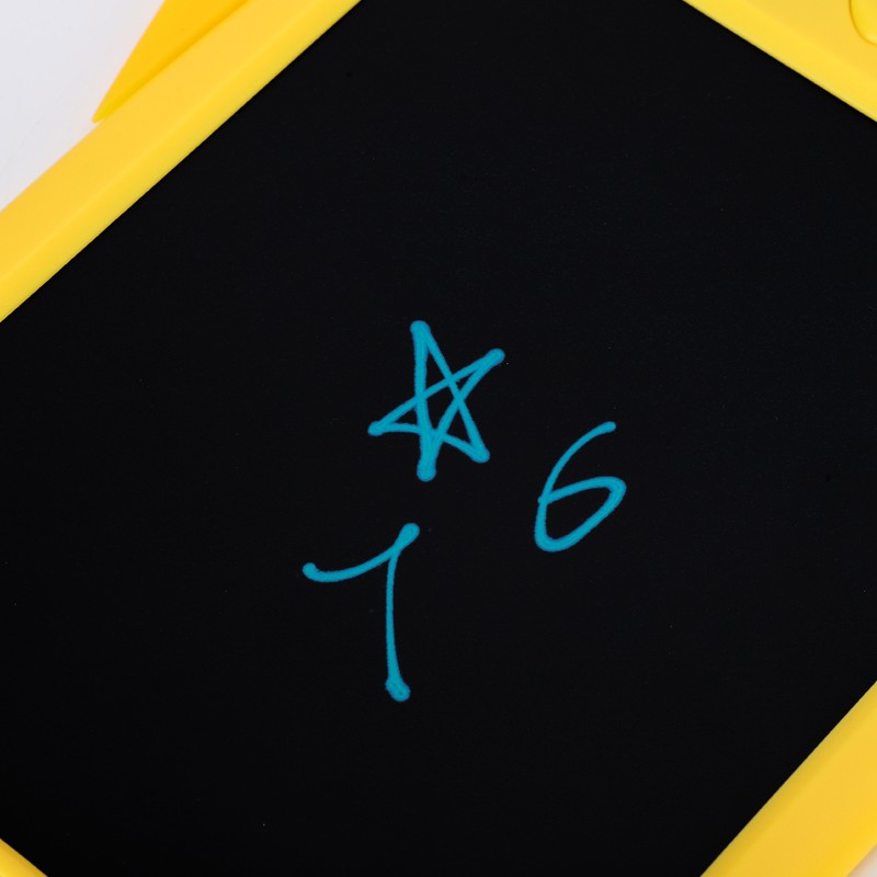 LCD Writing Tablet Christmas Hat Cartoon Owl Shape Children Yellow