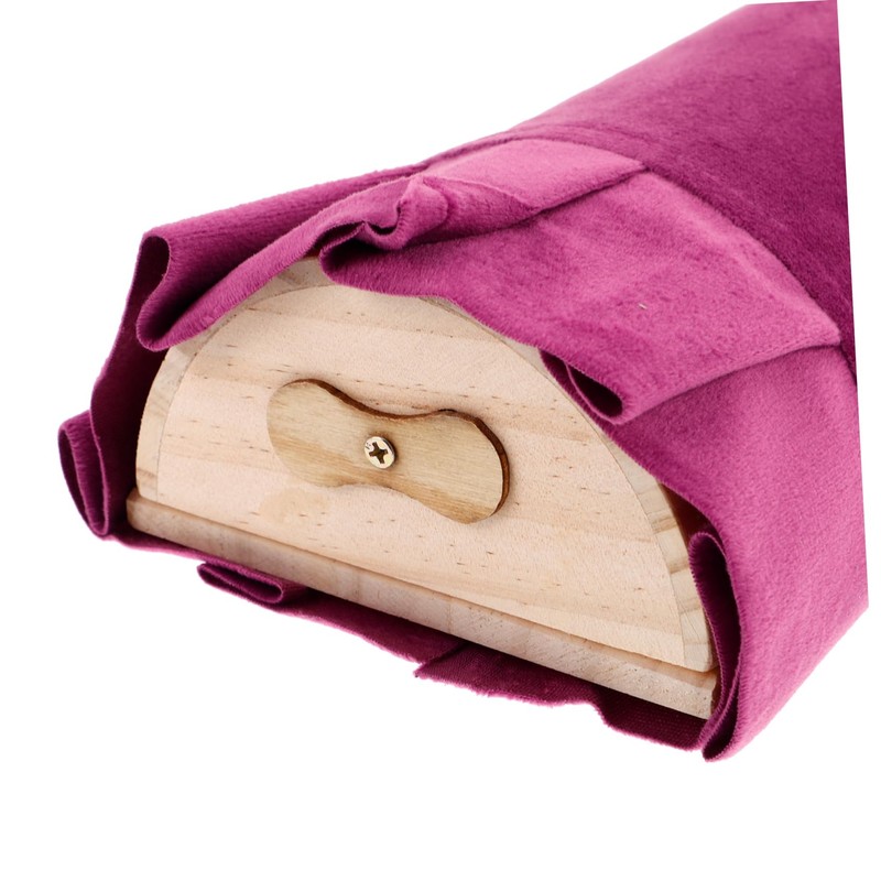 FOMIYES Wood Pillow Sauna Accessory Moxibustion Neck Pillow Wooden Backrest