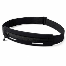 Entchin - Cinturón de correr para mujer, soporte para teléfono sin rebote, Negro, 9.84 inches x 0.32 inches x 2.16 inches, Riñonera para correr