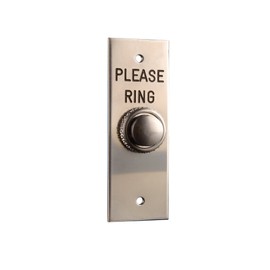 Byron 2201/5 Wired Door Bell Push Engraved Please Ring