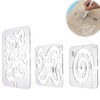 Vokowin 3pcs Quilting Template Acrylic Quilting Ruler Template Free Motion