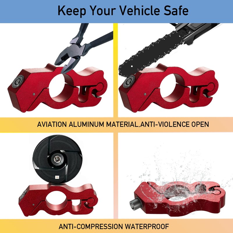 Motorcycle Locks Anti Theft: CNC Heavy Duty Handlebar Throttle Grip