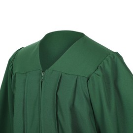 Erligo Unisex Matte Graduation Gown and Cap Set with Tassel for Middle High School Bachelor (Forest Green, 51)