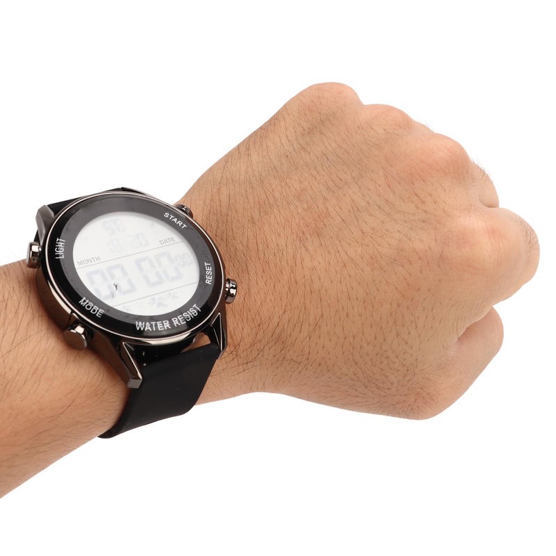 Digital Chronograph Watch WR50M Waterproof Luminous Large Screen Outdoor Sports