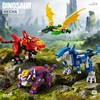 4-in-1 Dino Mecha Kit, Transform Robot Toy Gift for Boys