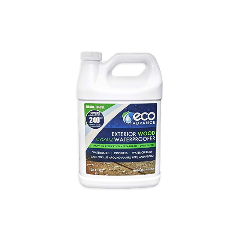 Eco Advance Exterior Wood Siloxane Odorless Spray-On Application Waterproofer, Waterproof