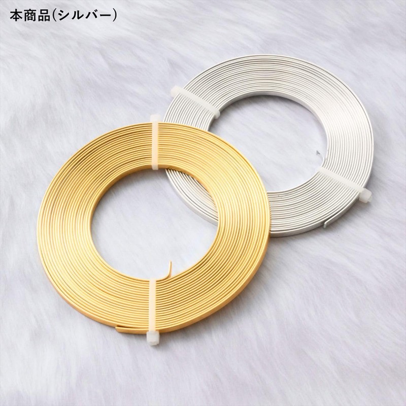 Saya Kobo Flat Wire, Approx. 16.4 ft (5 m), Silver,