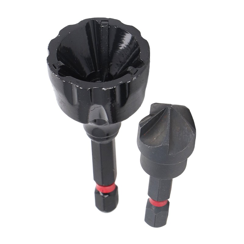 Deburring Chamfer Tool Set 1/4in Drill Bit Deburring External Chamfer