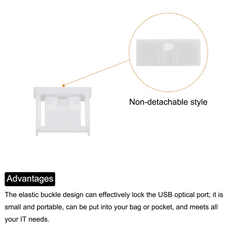 sourcing map 10pcs Port Blocker Locking USB Port/Dust PC Blocker