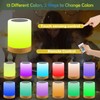 JOPHEK LED Bedside Lamp, Touch-Sensitive Night Light, 13 Colours, 3