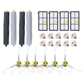ABC life Roomba Replacement Kit Accessory for iRobot Roomba Series 800 805 850 860 865 866 870 871 880 886 890 891 895 896 900 960 965 966 980 Filter Brushes Replacement Part (24 in 1)
