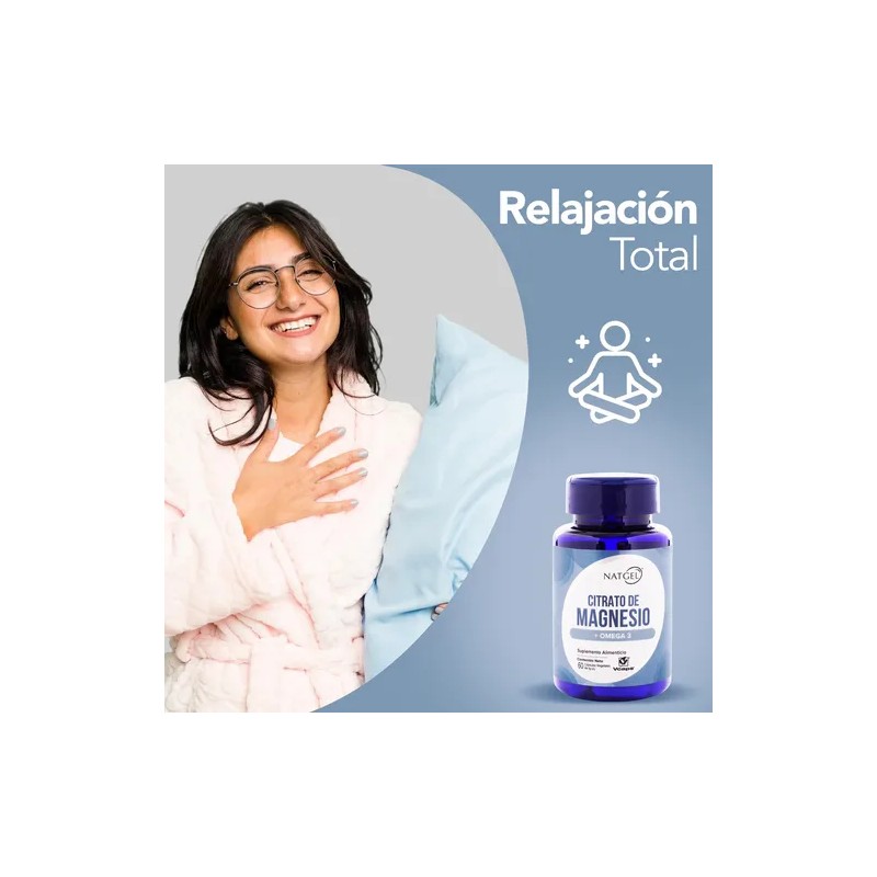 Citrato Magnesio Omega Cápsulas Vcaps Natgel