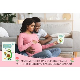 FurniGift First Mothers Day Cards-the First Pregnancy Card for New Mom To Be Expecting Mom,Card Set with Envelope and Stickers