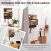 Yalikop Farmhouse Mail Organizer Wall Mounted Rustic Mail Holder Hanging