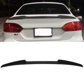 Aintier 1PC ABS Spoiler Wing Compatible for 2012-2018 for Volkswagen Jetta Glossy Black Rear Trunk Spoiler Wing Trunk Rear Wing Tail