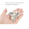 HAHIYO 2.95 Inches Metal Silver Clipboard Clips Butterfly-Shaped Clipboard Hardware
