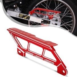 BAOUFF Rear Chain Guard for Hawk 250,CNC Upper Chain Cover Protection for Hawk 250cc/Hawk 250 DLX - Red
