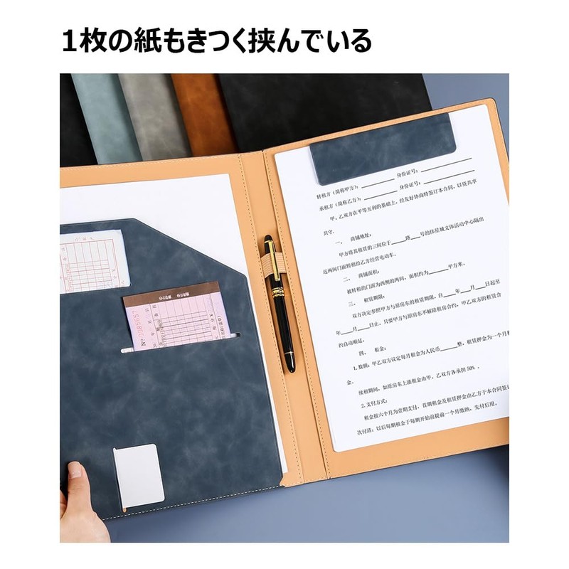 Costowns Ct-103 Bi-Fold Binder, Clipboard, A4, Clip File, Thick, Hand,