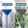 Wall Cleaner Mop with 63" Long Handle, 2 in 1