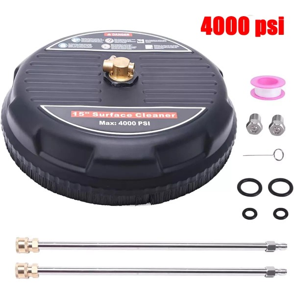 ikaufen 15'' Pressure Washer Surface Cleaner 4000PSI Power Washer Attachment