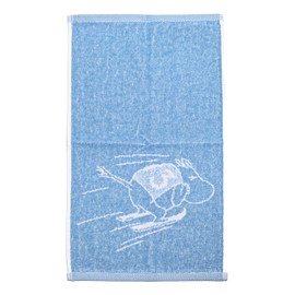 Arabia 1074790 Guest Towel, Face Towel, 2024, Winter Limited, 11.8 x 19.7 inches (30 x 50 cm), Moomin Ski Jumping