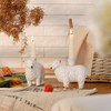 NIKKY HOME Sheep Taper Candle Holders Set of 2, Farmhouse
