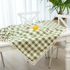 Midsummer Breeze Buffalo Plaid Rectangular Tablecloth-Cotton Gingham Table Cloth for