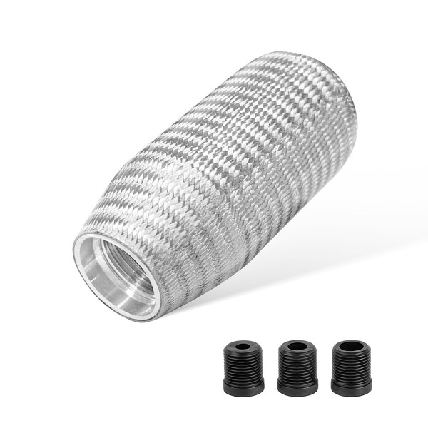 ZNDAW Carbon Fiber Shift Knob, Car Gear Lever Shifter Handle