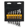 Silverline 199916 Stubby Ratchet Spanner Set 7pce 8 - 19 mm